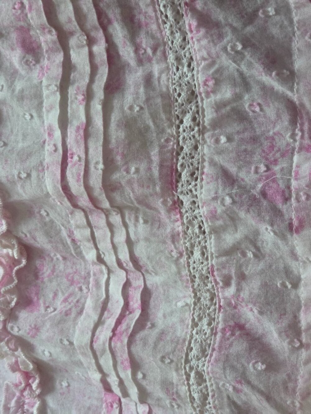 GORGEOUS COTTON AND LACE PINK COTTON CANDY MAXI XS-S - Picture 2 of 5